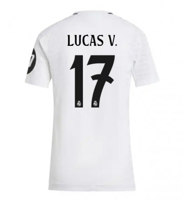 Real Madrid Lucas Vazquez #17 Primera Equipación Mujer 2024-25 Manga Corta